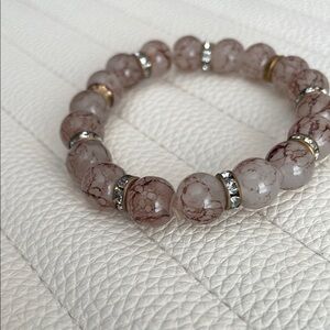 Elegant Marble Beaded Bracelet